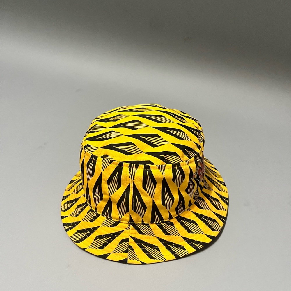 Paco Rabanne Yellow and Black Patterned Hat - Picture 2 of 4